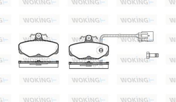 Woking P3053.12 - Brake Pad Set, disc brake autospares.lv