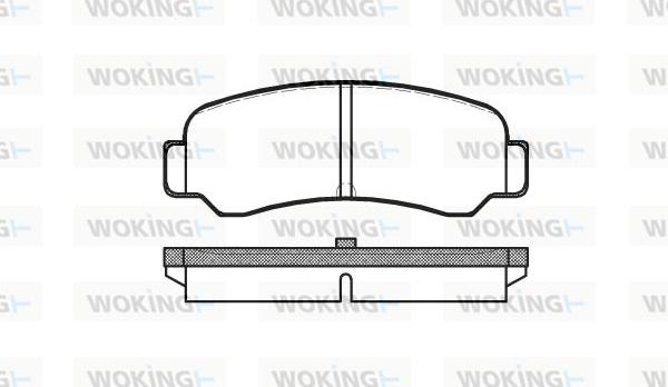 Woking P3003.00 - Brake Pad Set, disc brake autospares.lv