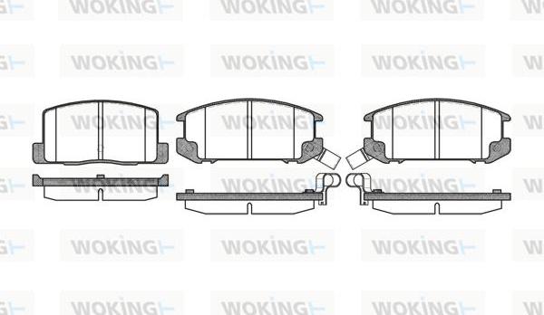Woking P3013.12 - Brake Pad Set, disc brake autospares.lv