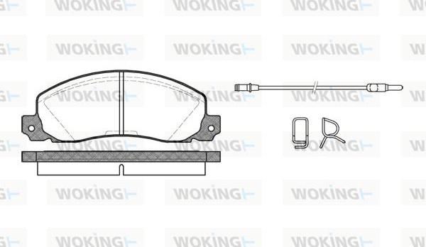 Woking P3023.02 - Brake Pad Set, disc brake autospares.lv