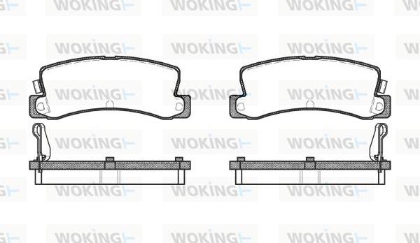 Woking P3143.04 - Brake Pad Set, disc brake autospares.lv