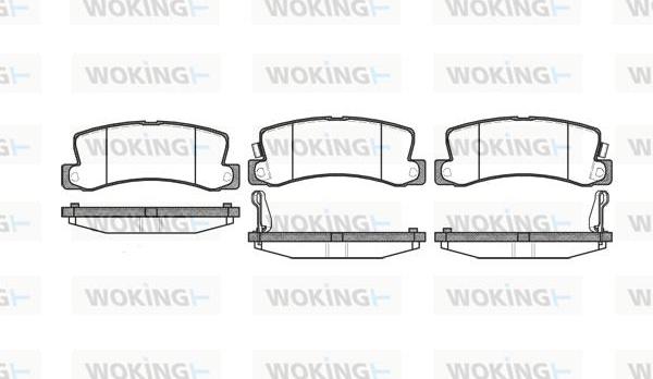 Woking P3143.22 - Brake Pad Set, disc brake autospares.lv