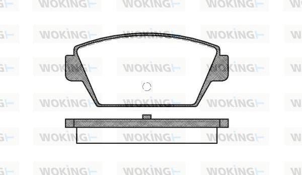 Woking P3153.00 - Brake Pad Set, disc brake autospares.lv