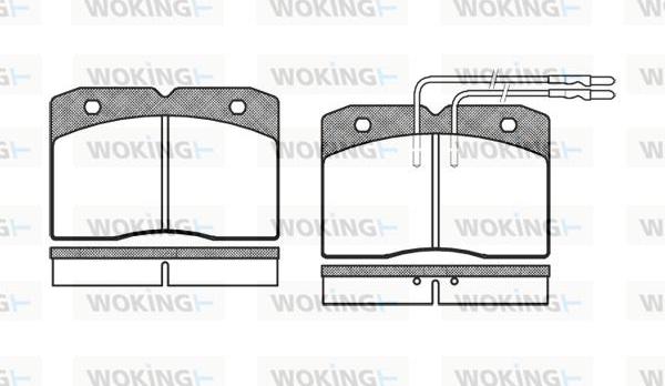 Woking P3113.04 - Brake Pad Set, disc brake autospares.lv