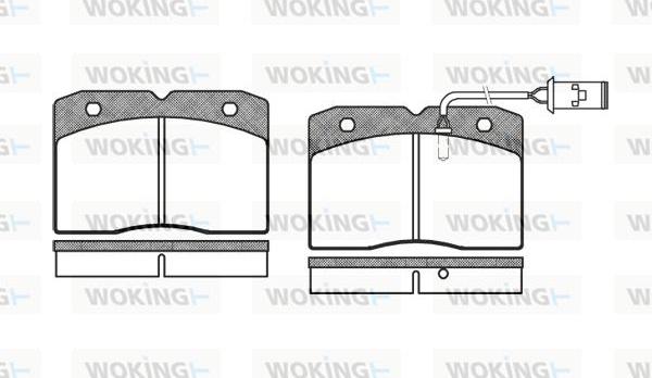 Woking P3113.22 - Brake Pad Set, disc brake autospares.lv