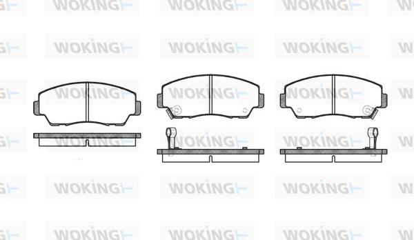 Woking P3183.02 - Brake Pad Set, disc brake autospares.lv