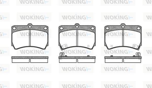 Woking P3123.12 - Brake Pad Set, disc brake autospares.lv
