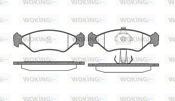 Woking P3853.20 - Brake Pad Set, disc brake autospares.lv