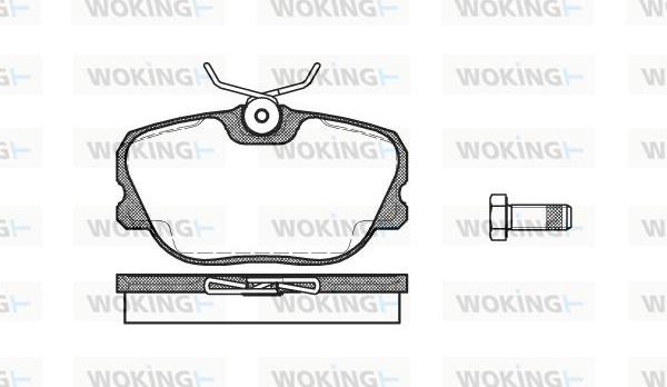 Woking P3803.00 - Brake Pad Set, disc brake autospares.lv