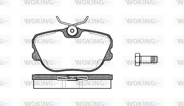 Woking P3803.10 - Brake Pad Set, disc brake autospares.lv