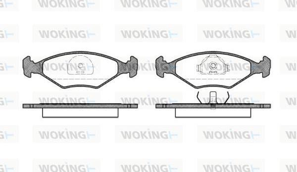 Woking P3813.10 - Brake Pad Set, disc brake autospares.lv