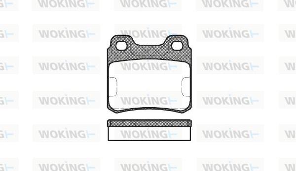 Woking P3823.00 - Brake Pad Set, disc brake autospares.lv