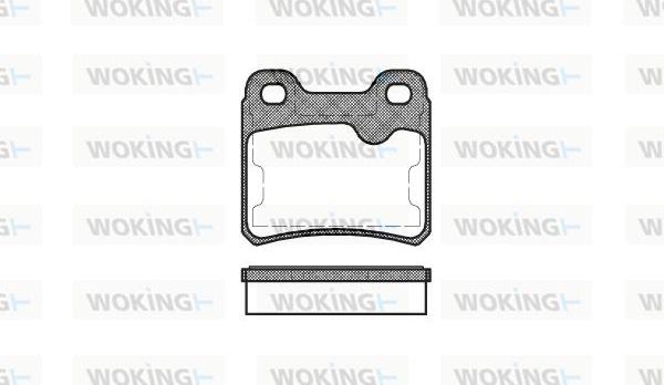 Woking P3823.10 - Brake Pad Set, disc brake autospares.lv