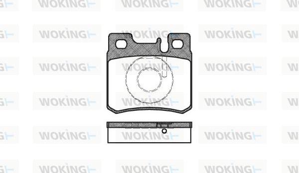 Woking P3823.20 - Brake Pad Set, disc brake autospares.lv