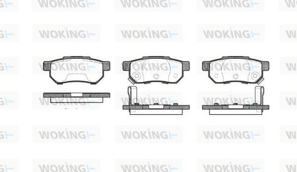 Woking P3333.64 - Brake Pad Set, disc brake autospares.lv