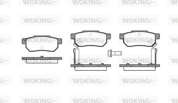 Woking P3333.02 - Brake Pad Set, disc brake autospares.lv