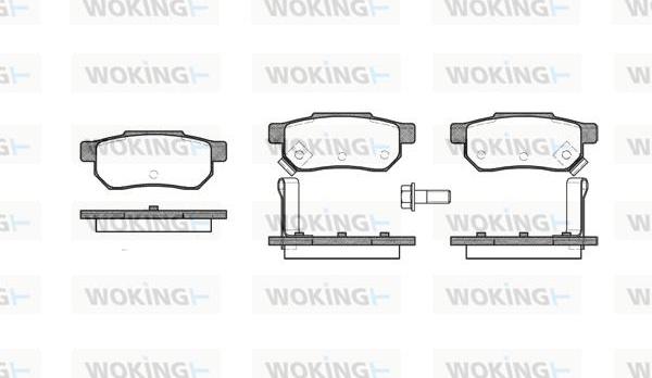 Woking P3333.12 - Brake Pad Set, disc brake autospares.lv