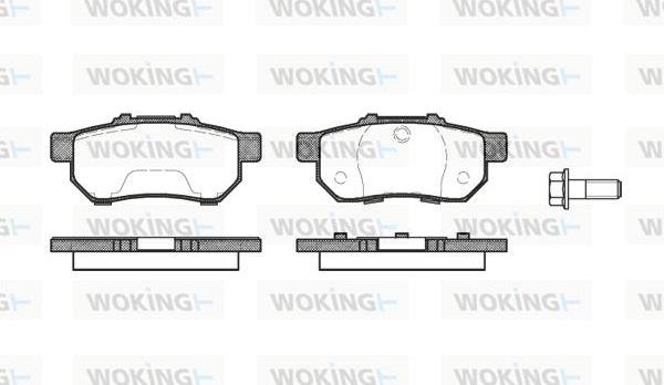 Woking P3333.20 - Brake Pad Set, disc brake autospares.lv