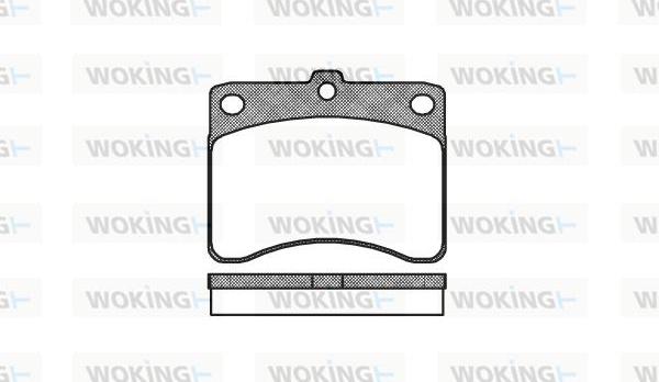 Woking P3323.00 - Brake Pad Set, disc brake autospares.lv