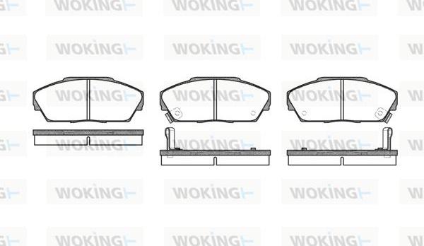 Woking P3373.02 - Brake Pad Set, disc brake autospares.lv