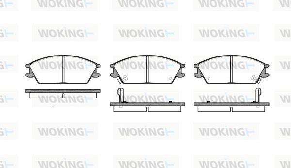 Woking P3243.02 - Brake Pad Set, disc brake autospares.lv