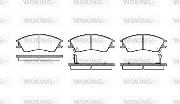 Woking P3243.12 - Brake Pad Set, disc brake autospares.lv