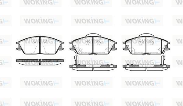 Woking P3243.22 - Brake Pad Set, disc brake autospares.lv