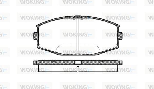 Woking P3253.10 - Brake Pad Set, disc brake autospares.lv