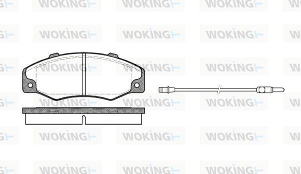 Woking P3203.02 - Brake Pad Set, disc brake autospares.lv