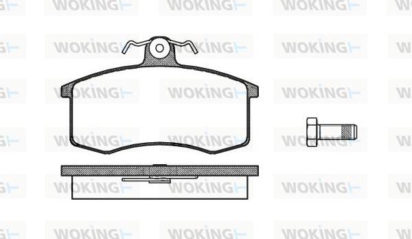 Woking P3213.00 - Brake Pad Set, disc brake autospares.lv