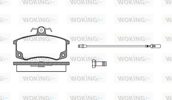 Woking P3213.02 - Brake Pad Set, disc brake autospares.lv