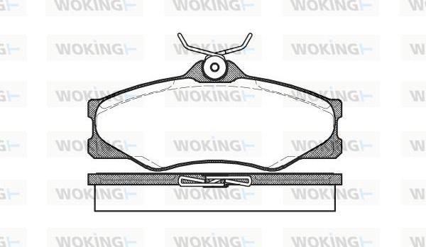 Woking P3233.00 - Brake Pad Set, disc brake autospares.lv