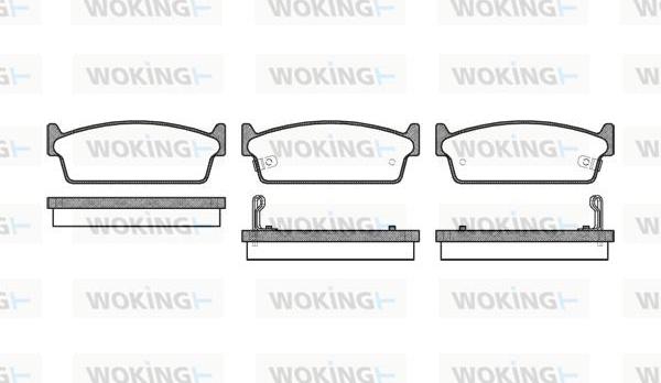 Woking P3273.02 - Brake Pad Set, disc brake autospares.lv