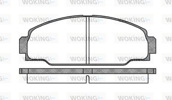 Woking P3743.00 - Brake Pad Set, disc brake autospares.lv