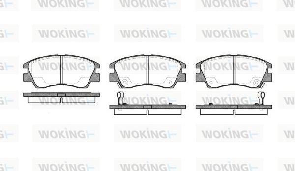 Woking P3753.02 - Brake Pad Set, disc brake autospares.lv