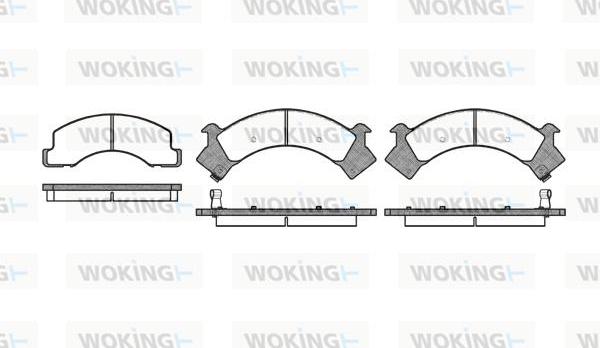 Woking P2943.00 - Brake Pad Set, disc brake autospares.lv