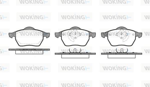Woking P2903.40 - Brake Pad Set, disc brake autospares.lv