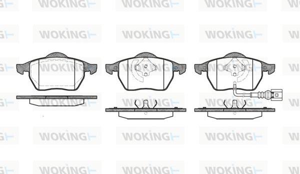 Woking P2903.41 - Brake Pad Set, disc brake autospares.lv