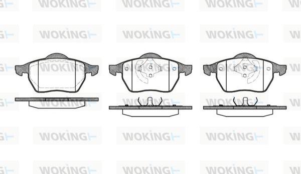 Woking P2903.01 - Brake Pad Set, disc brake autospares.lv