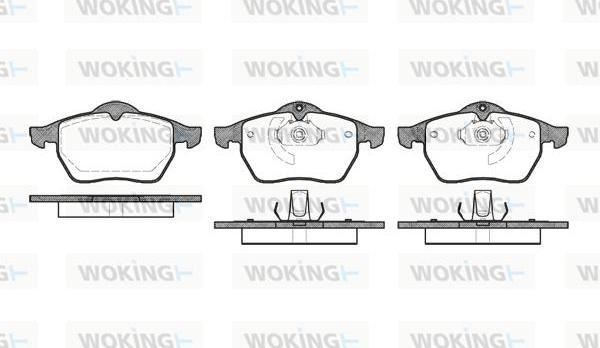Woking P2903.10 - Brake Pad Set, disc brake autospares.lv