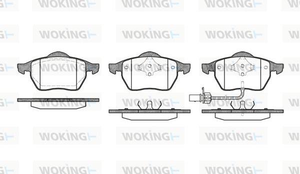 Woking P2903.11 - Brake Pad Set, disc brake autospares.lv