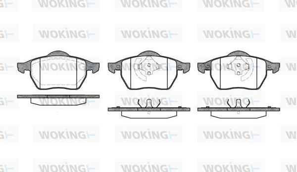Woking P2903.20 - Brake Pad Set, disc brake autospares.lv