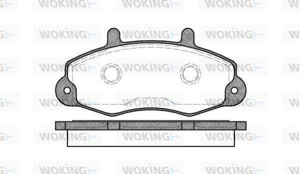 Woking P2913.00 - Brake Pad Set, disc brake autospares.lv