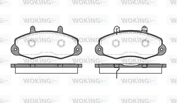 Woking P2913.02 - Brake Pad Set, disc brake autospares.lv