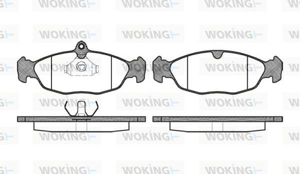 Woking P2933.00 - Brake Pad Set, disc brake autospares.lv