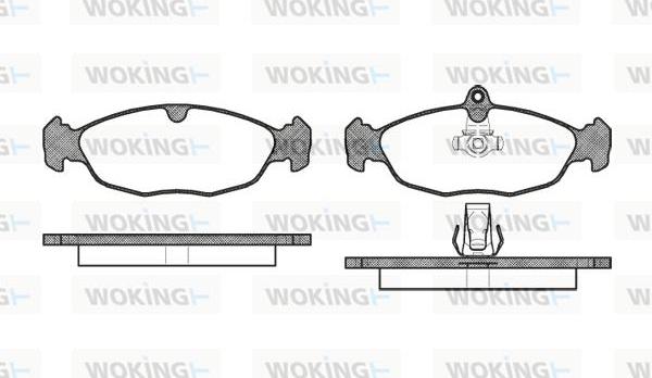 Woking P2933.30 - Brake Pad Set, disc brake autospares.lv