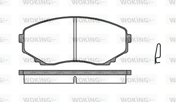 Woking P2973.00 - Brake Pad Set, disc brake autospares.lv