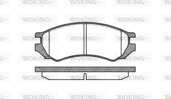 Woking P2443.00 - Brake Pad Set, disc brake autospares.lv