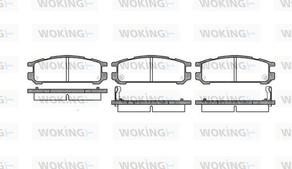 Woking P2423.02 - Brake Pad Set, disc brake autospares.lv