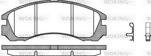 Woking P2543.32 - Brake Pad Set, disc brake autospares.lv